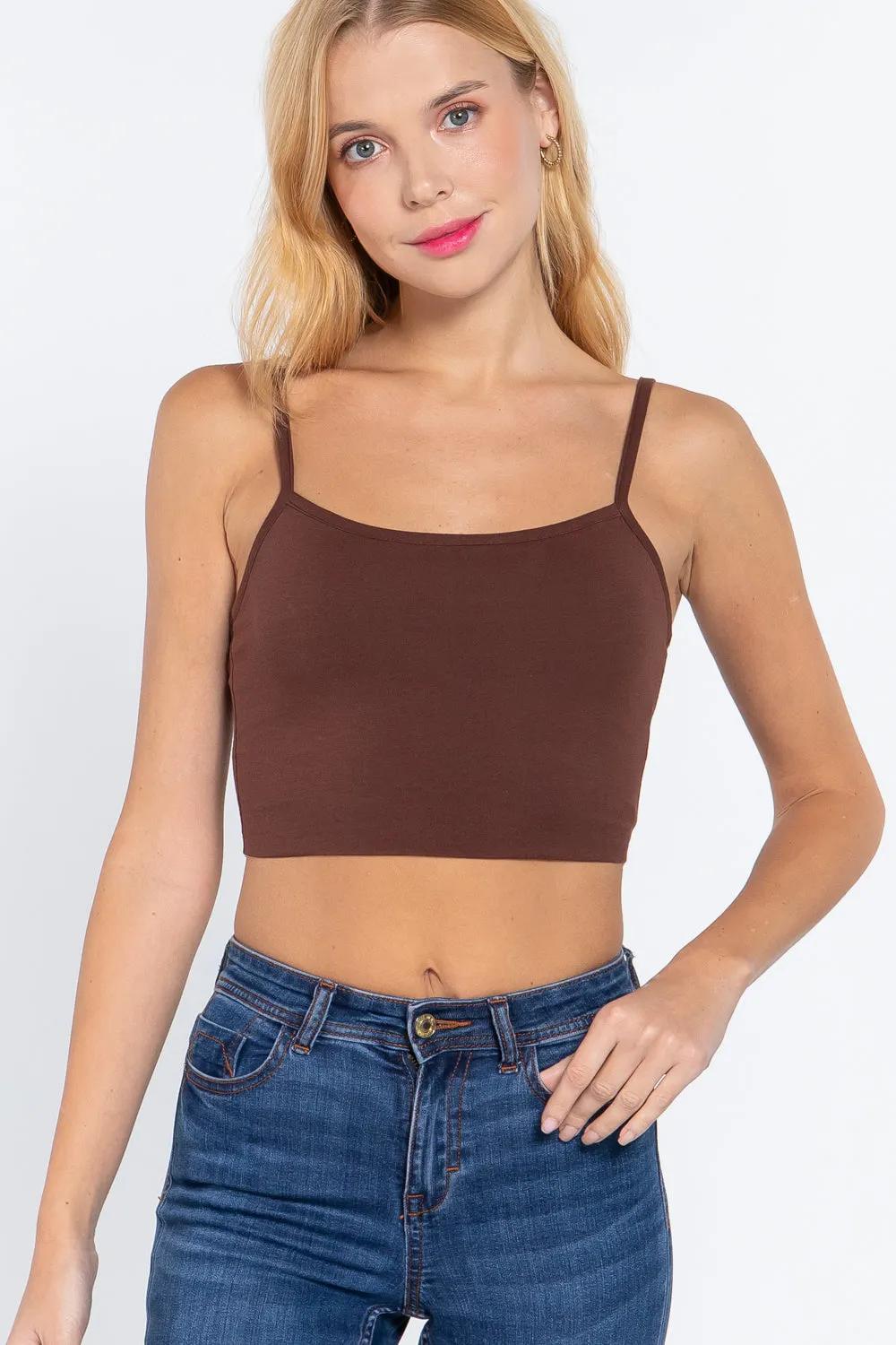 2 PLY CAMI CROP TOP