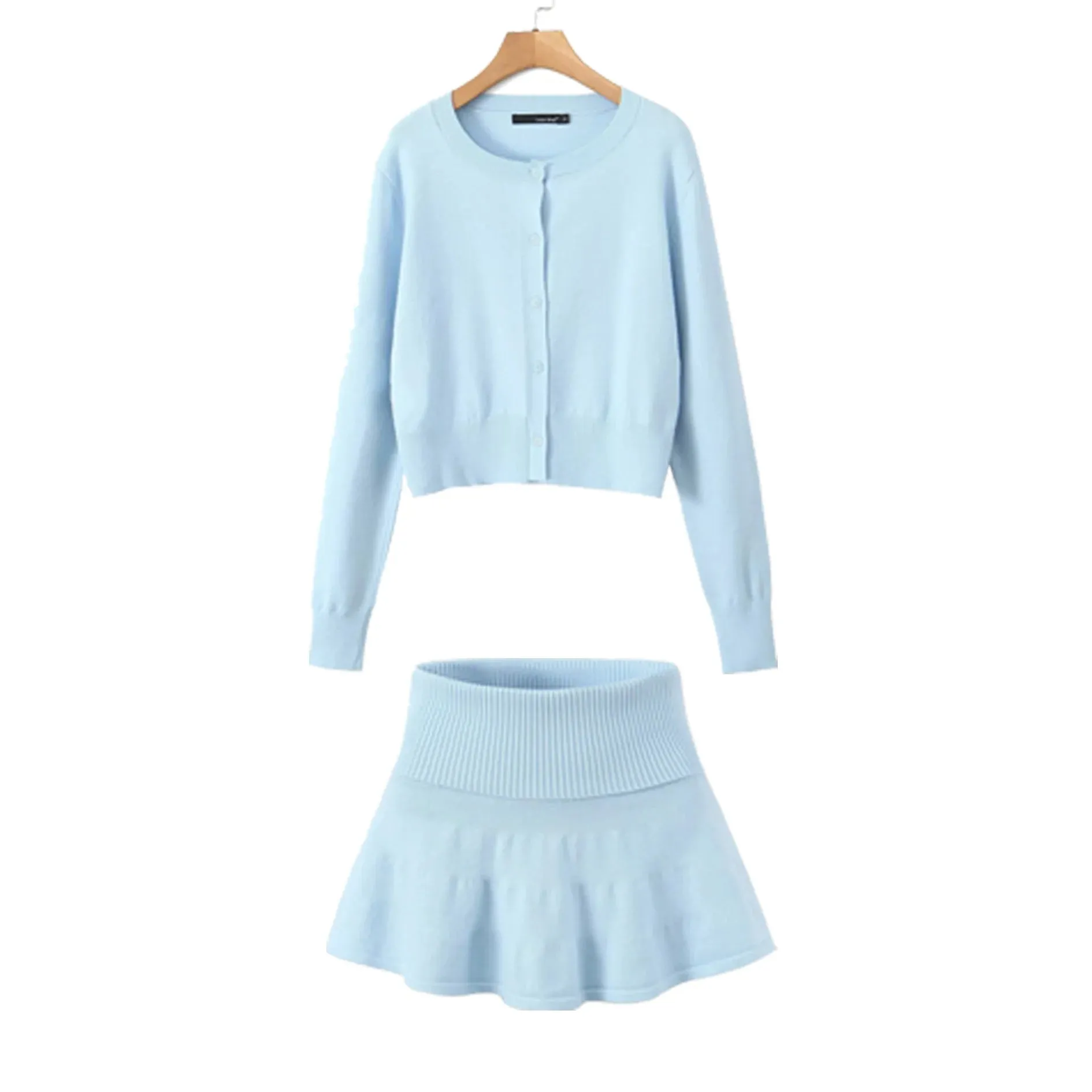 A&A Siena Knitted Two Piece Cardigan and Skirt Set