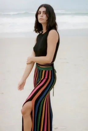 ANDEAN COLLECTIVE LORETTA TIE SKIRT IN RAINBOW