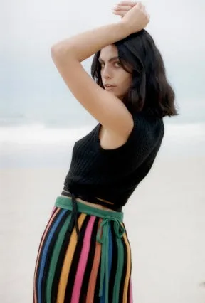 ANDEAN COLLECTIVE LORETTA TIE SKIRT IN RAINBOW