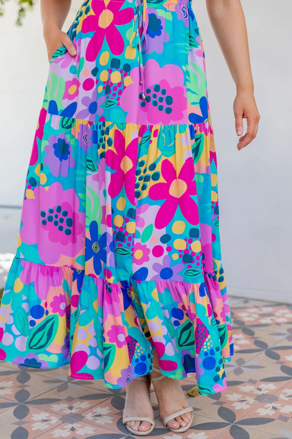 Bonnie Maxi Dress in Spring Fling by Kasey Rainbow