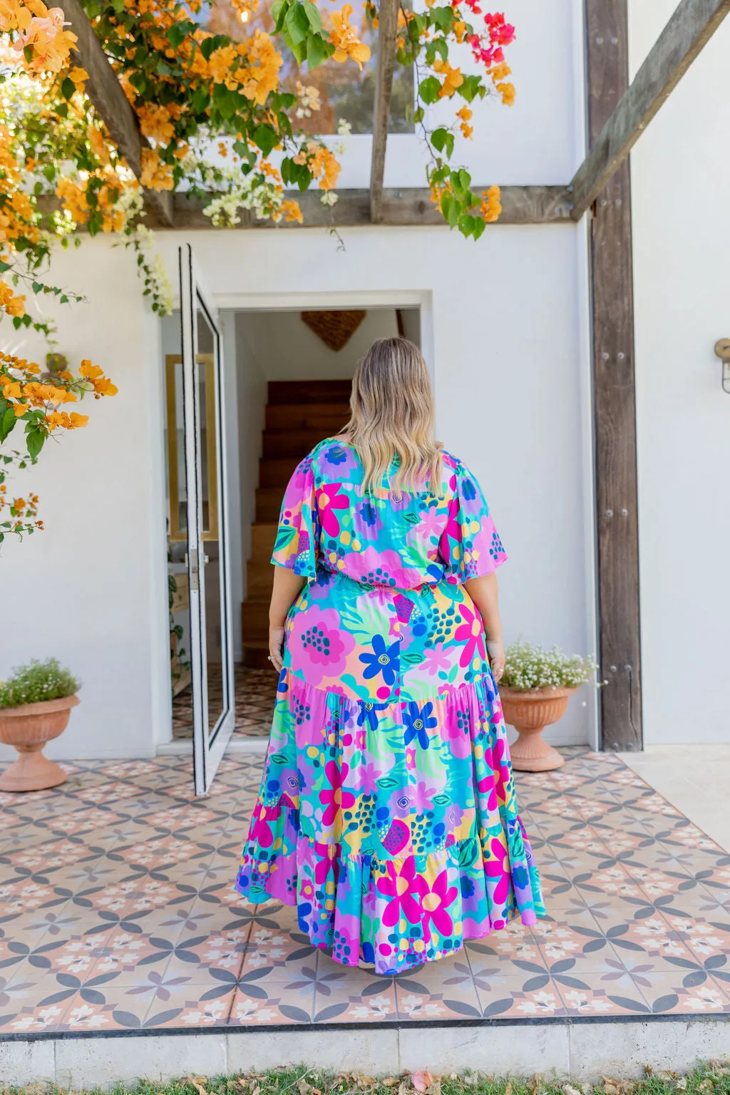 Bonnie Maxi Dress in Spring Fling by Kasey Rainbow