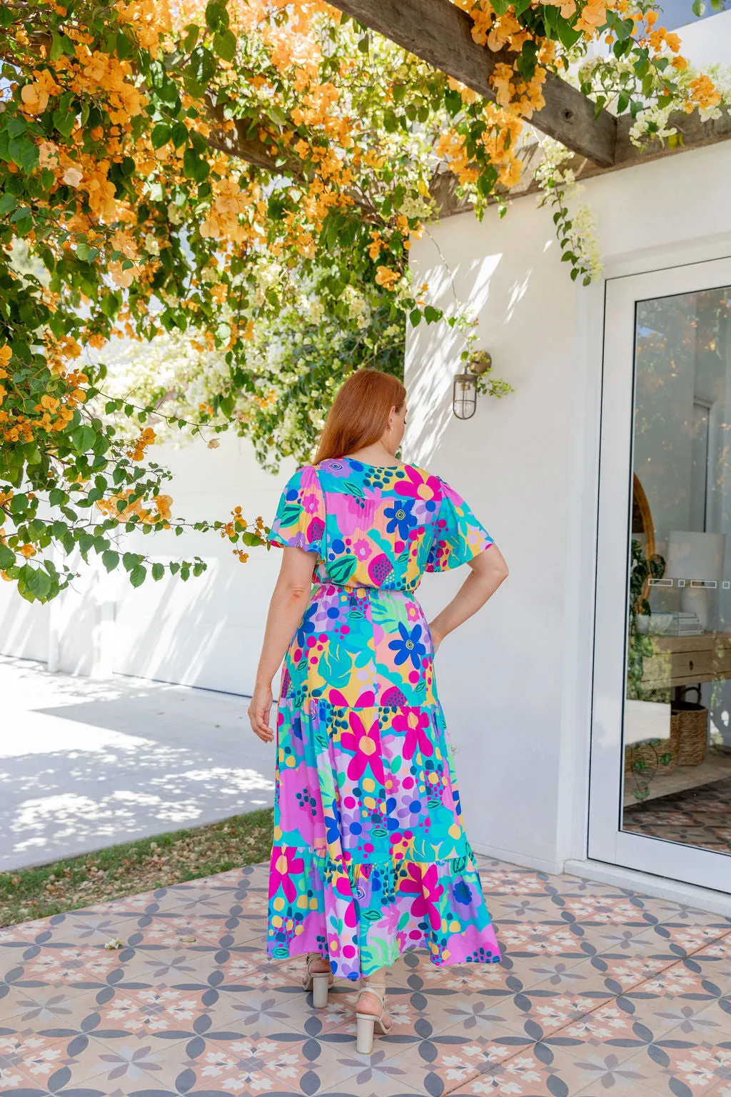 Bonnie Maxi Dress in Spring Fling by Kasey Rainbow