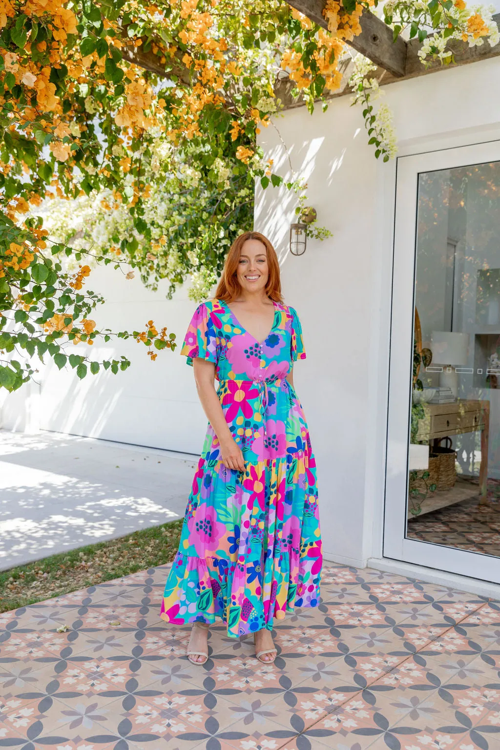 Bonnie Maxi Dress in Spring Fling by Kasey Rainbow