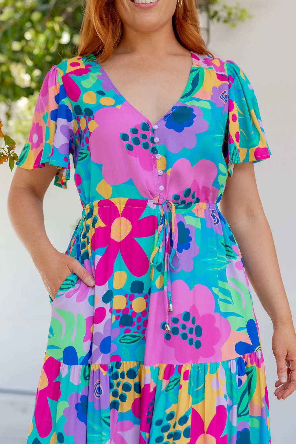 Bonnie Maxi Dress in Spring Fling by Kasey Rainbow