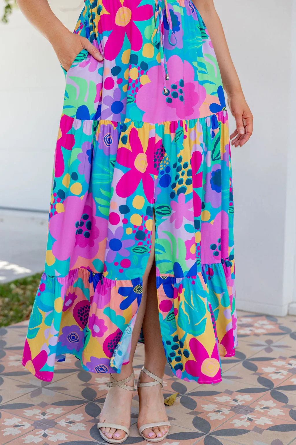 Bonnie Maxi Dress in Spring Fling by Kasey Rainbow