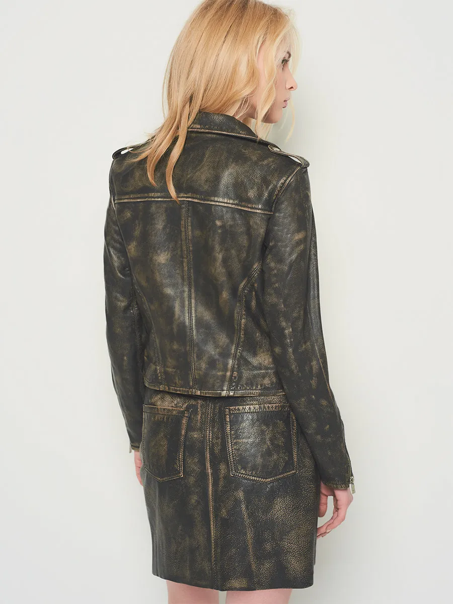 BONNIE UPCYCLED LEATHER JACKET