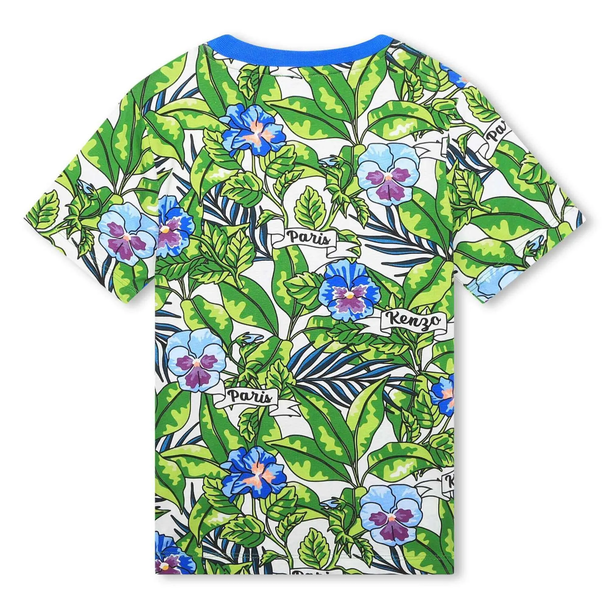 Boys Green Boke Flower T-Shirt