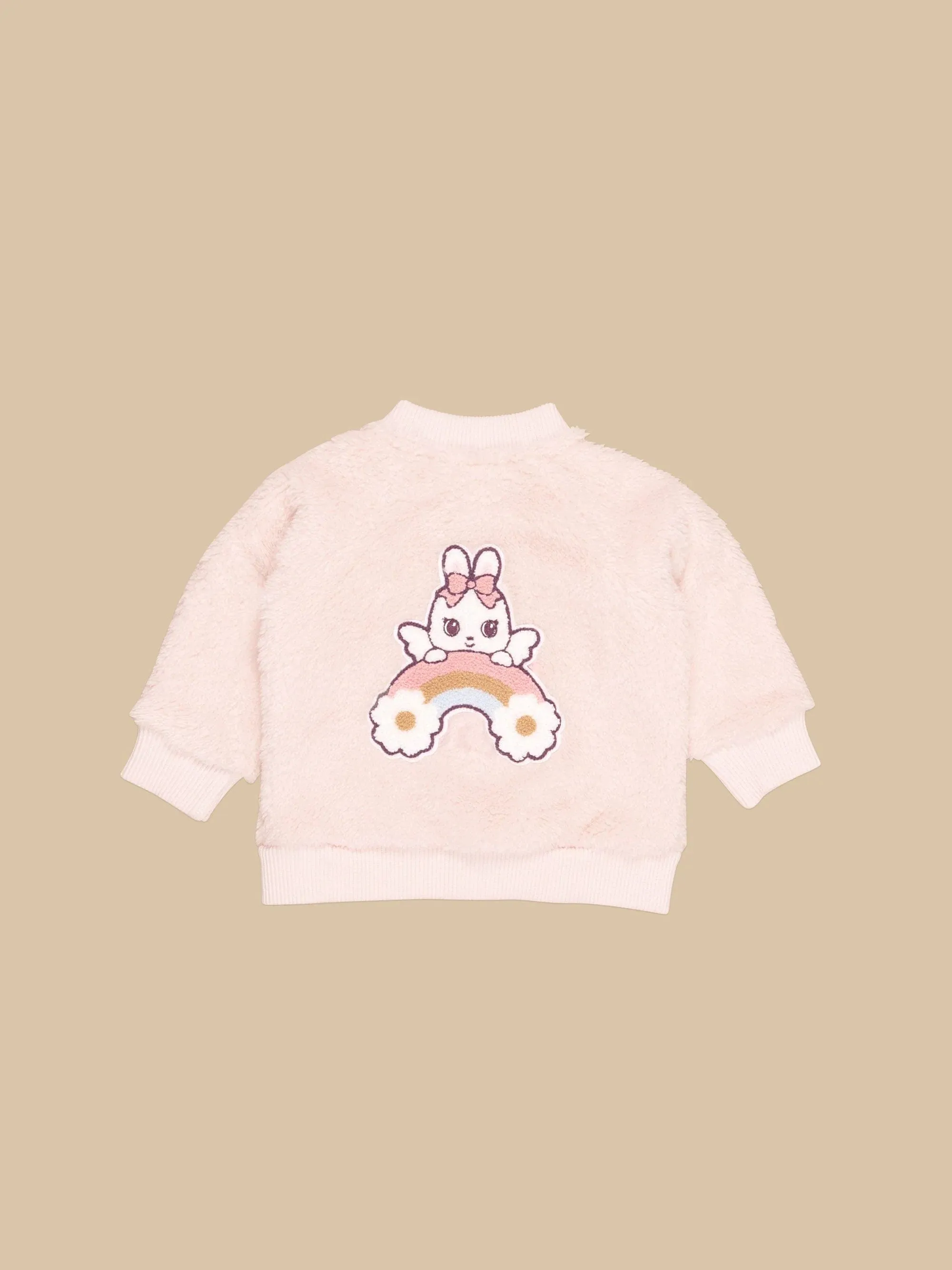 Bunny fur jacket for girl