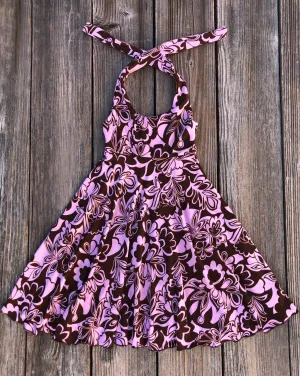 Cocoa Pink floral Halter Dress