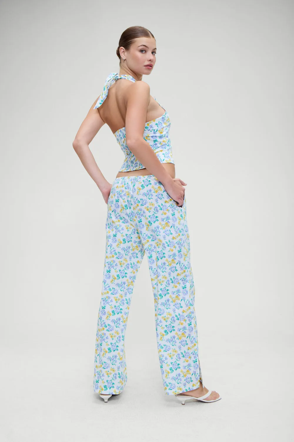 Daisy Low Rise Pant - Coastal Floral