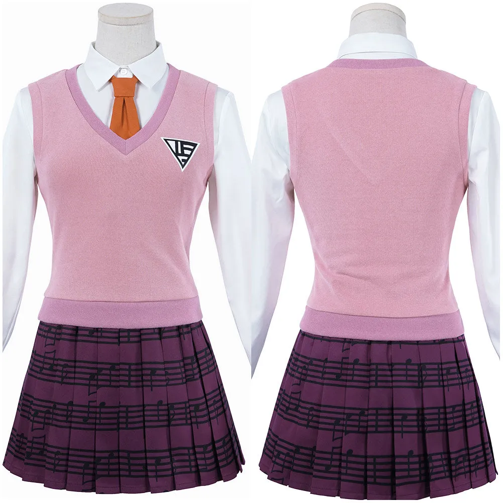 Danganronpa V3: Killing Harmony-Akamatsu Kaede Uniform Skirt Outfits Halloween Carnival Suit Cosplay Costume