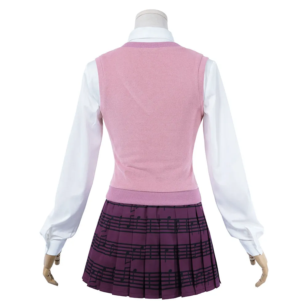 Danganronpa V3: Killing Harmony-Akamatsu Kaede Uniform Skirt Outfits Halloween Carnival Suit Cosplay Costume