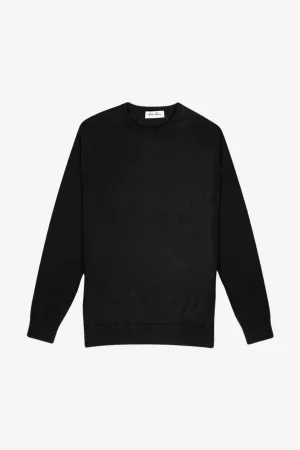 Devin - Black Crewneck Knit