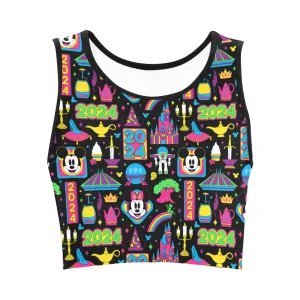 Disney 2024 Dark Women's Crop Top