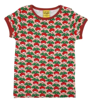 DUNS Short Sleeved T-shirt - Radish Peaches N Cream