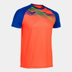 Elite X S/S T-Shirt | Fluo Coral/Blue