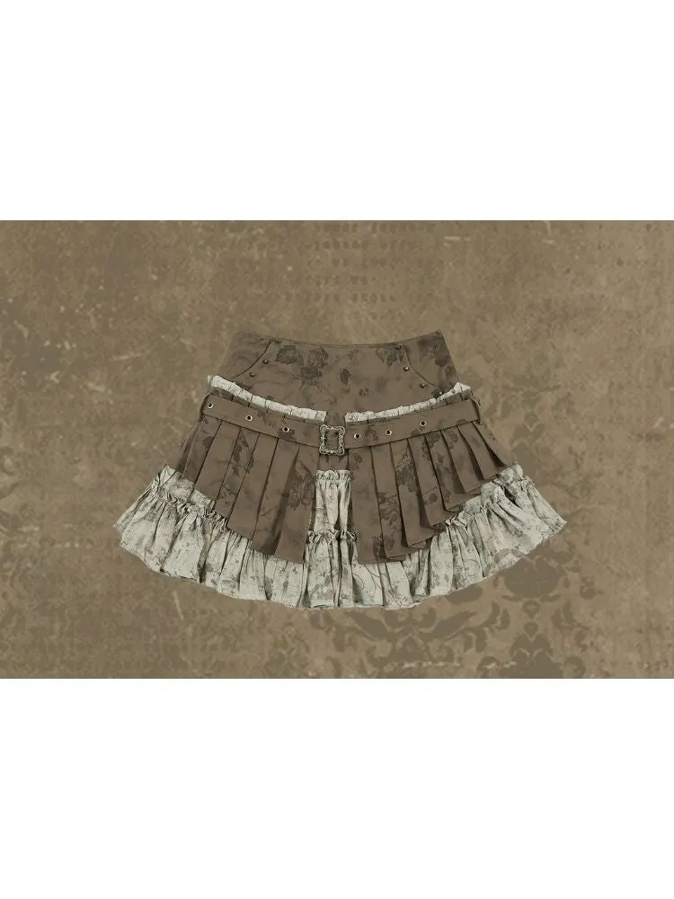 Fake Two-piece Pleated Skirt【s0000003243】