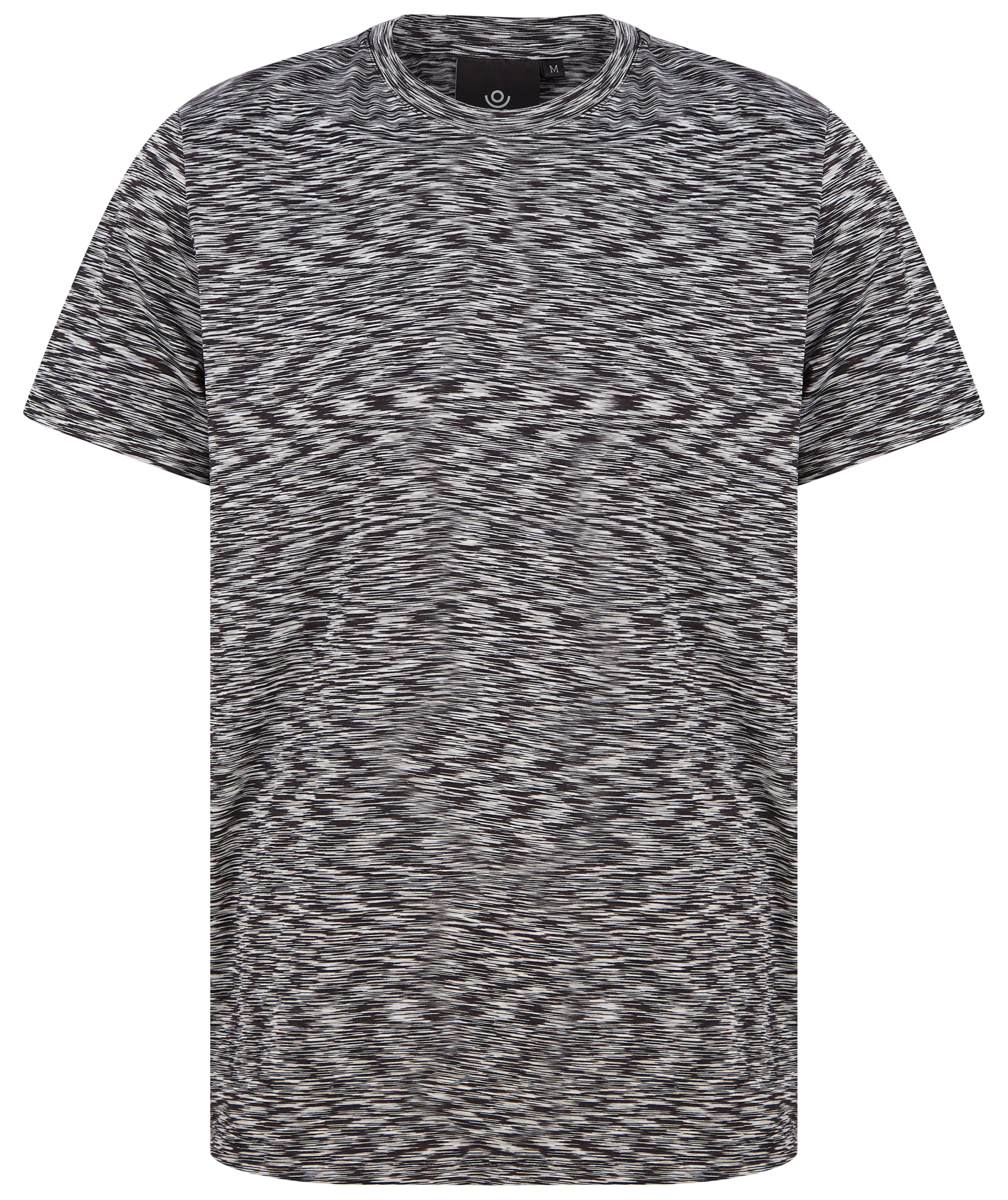 Gratitude Stripe T Shirt Steel Grey