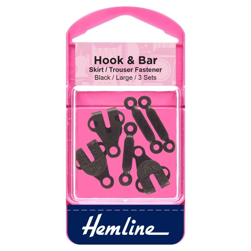 Hemline Skirt/Trouser Hook and Bar Fasteners