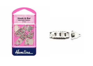 Hook and Bar - Adjustable Fastener: (3 Sets)