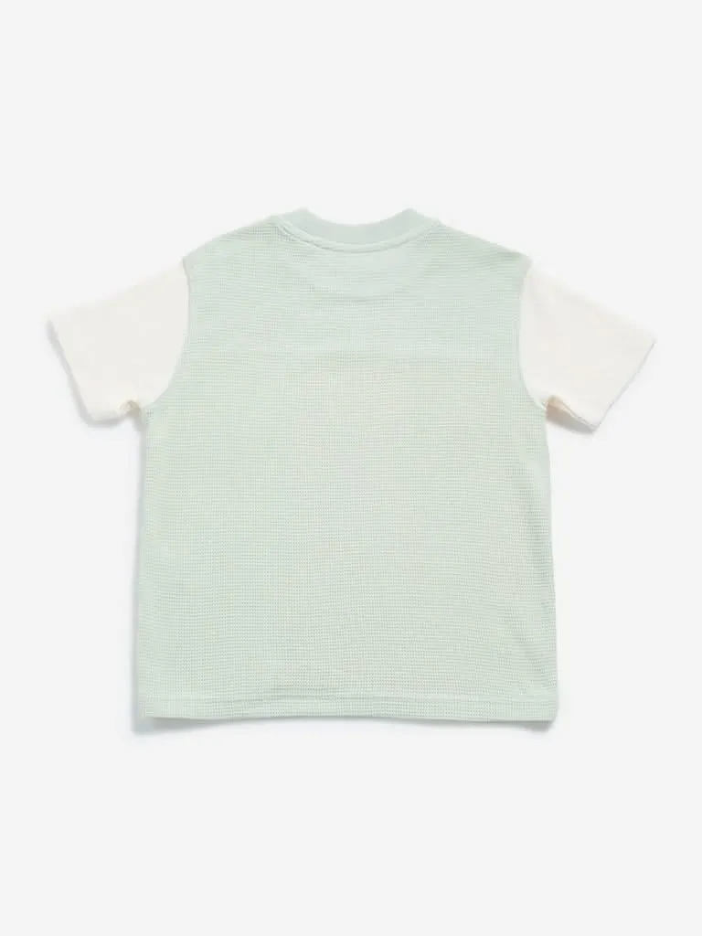 HOP Kids Multicolour Colour blocked T-Shirt