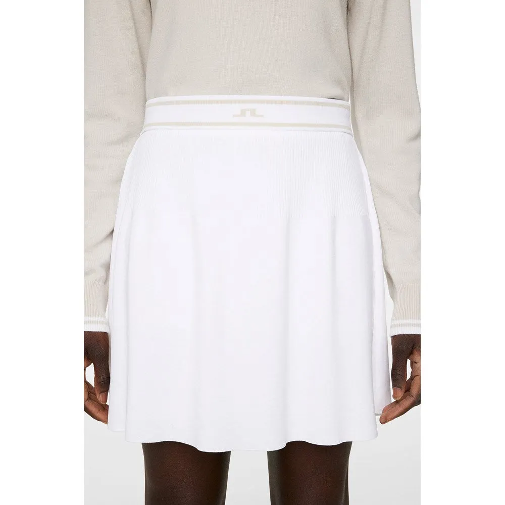 J.Lindeberg Women's Emma Knitted Golf Skirt - White