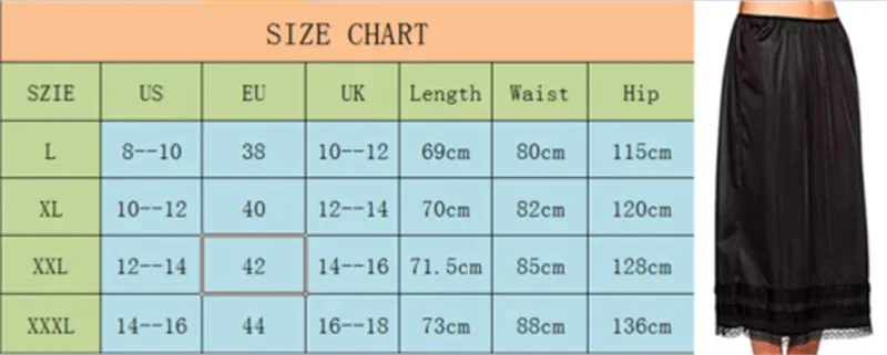 Lace Underskirt for Womens Petticoat Under Dress Long Skirt Safety Skirt Oversize Female   Fashion Casual  Clothes