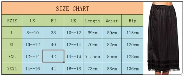 Lace Underskirt for Womens Petticoat Under Dress Long Skirt Safety Skirt Oversize Female   Fashion Casual  Clothes