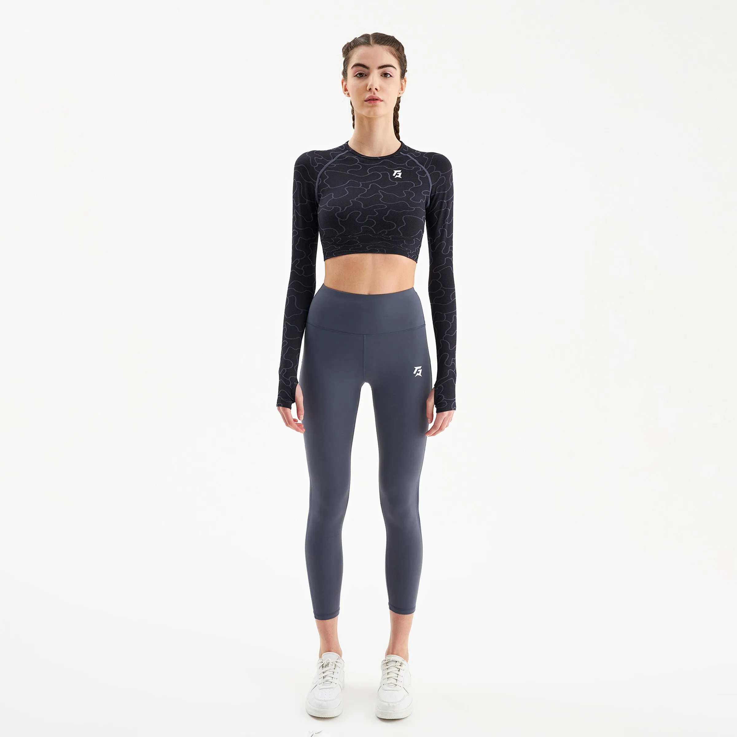 Lift Seamless Crop Top (Black)