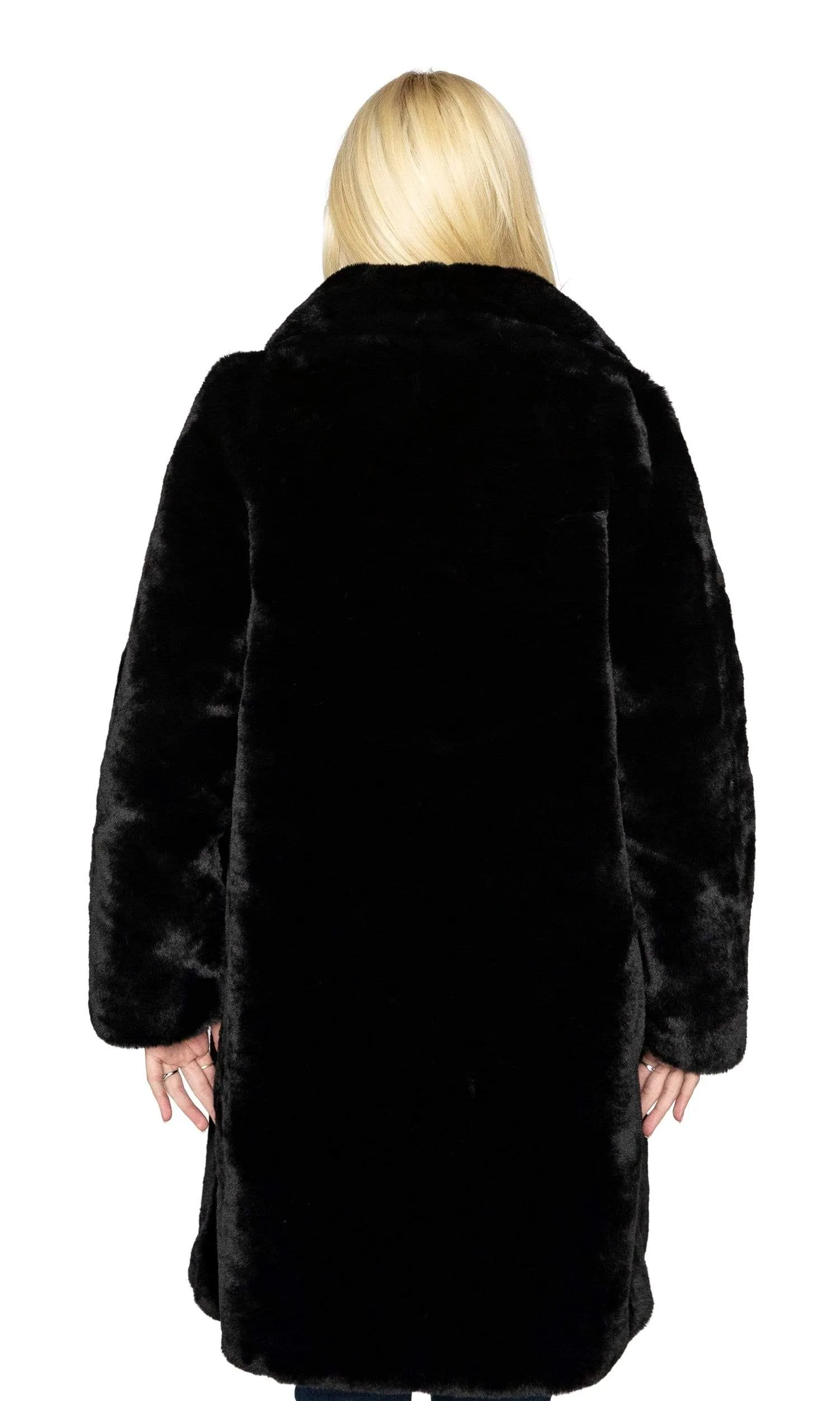 Love Token Turner Faux Fur 3/4 Length Coat