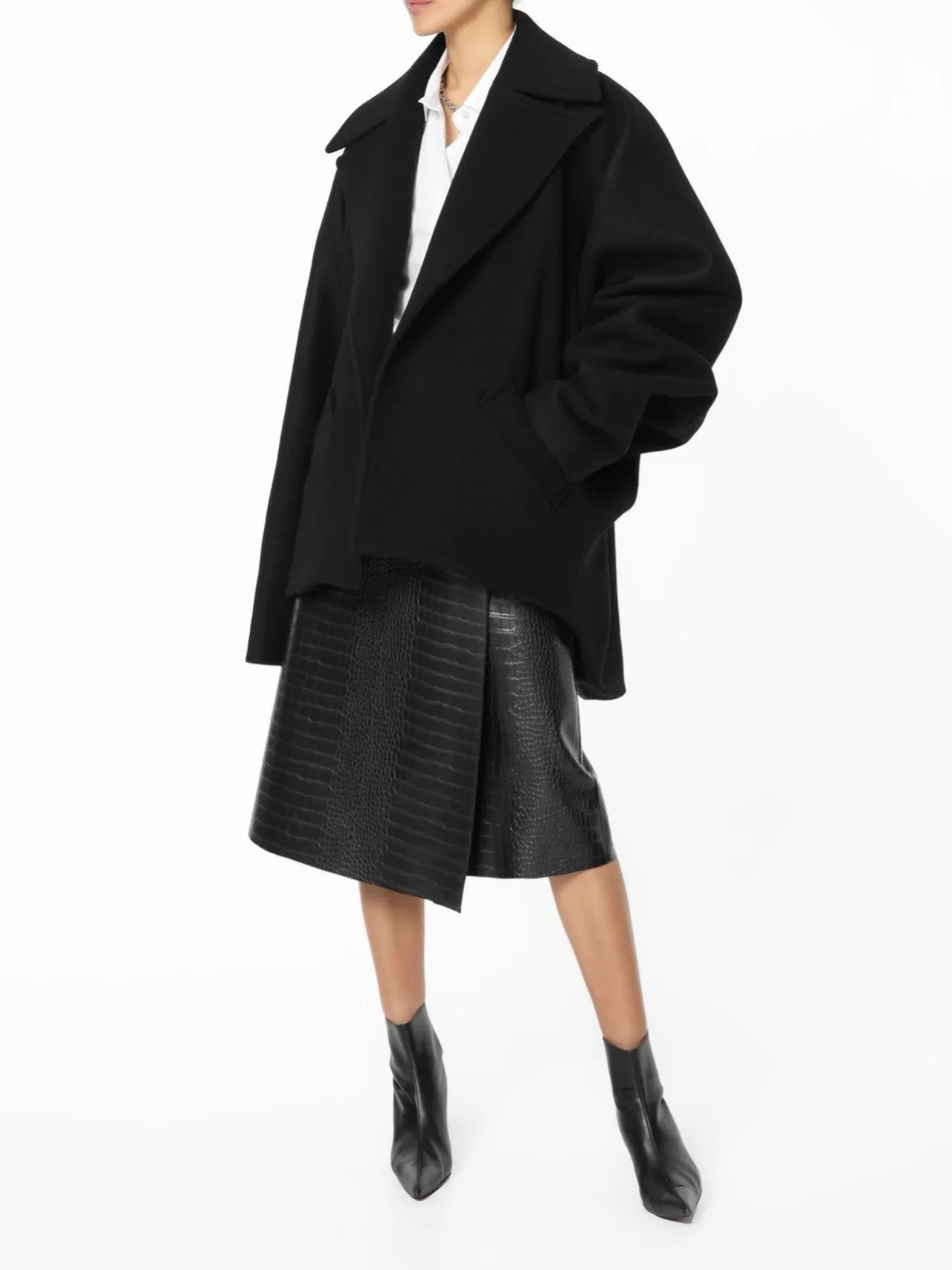 LUXE OVERSIZED WOOL PEA COAT