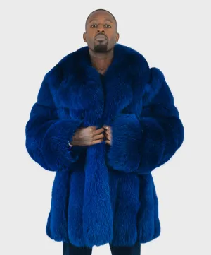 Men's 3/4 Fox Fur Coat – Black Friday Sale