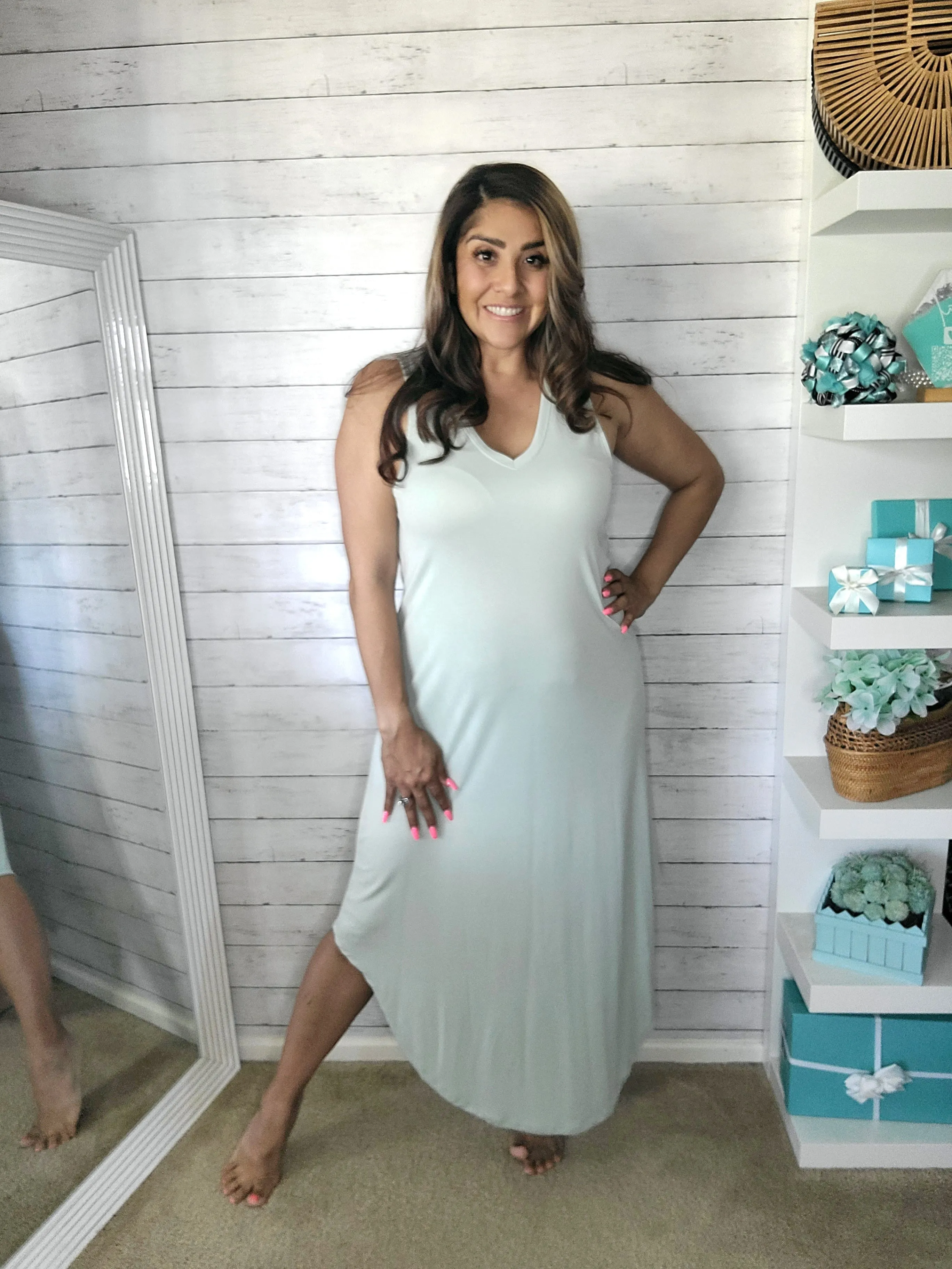 Mint Sleeveless Midi Dress