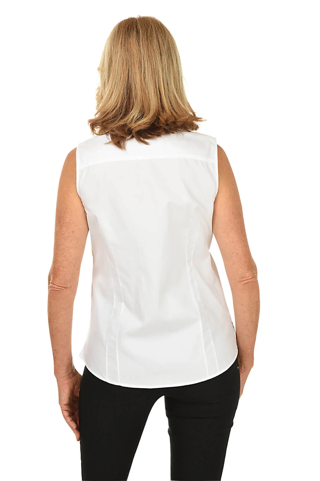 Non-Iron Stretch Sleeveless Blouse