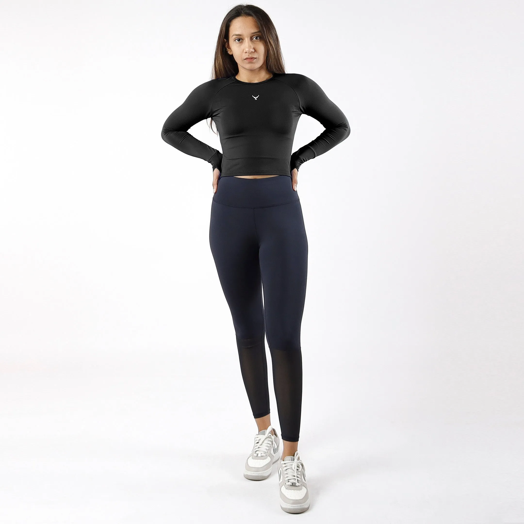 Performance Long Sleeve Crop Top