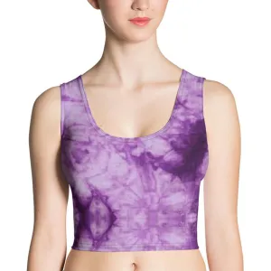 Purple Tie Dye Crop Top