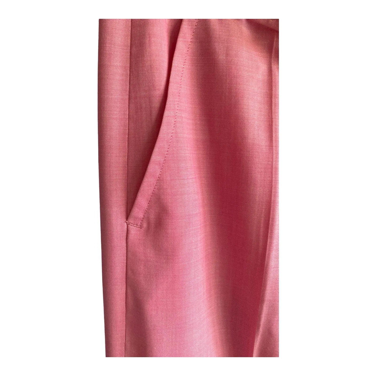 Rene Lezard Wool Pink Trousers UK Size 8