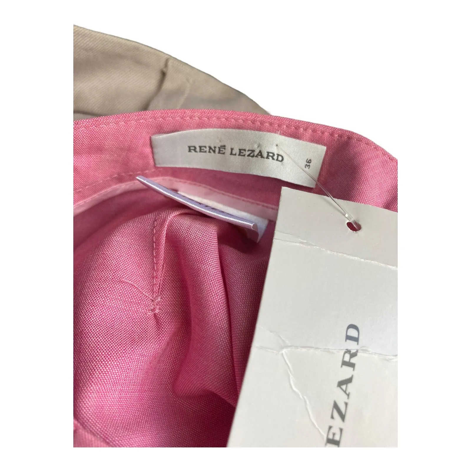 Rene Lezard Wool Pink Trousers UK Size 8