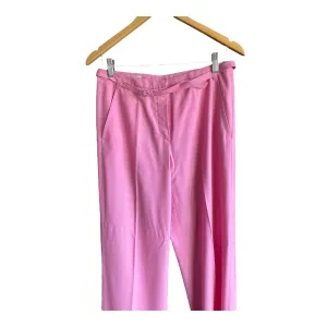 Rene Lezard Wool Pink Trousers UK Size 8