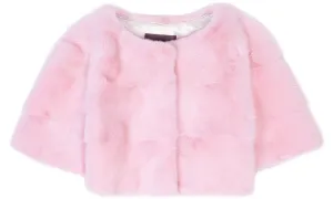 Sarah Mini Mink Fur Jacket Geranio