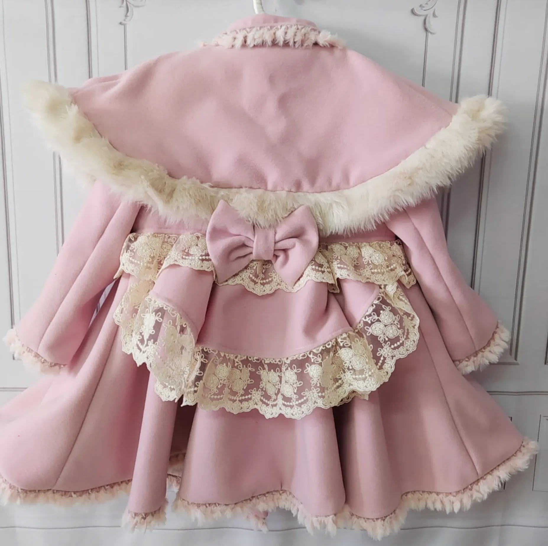 Sonata Pink Wool Cape