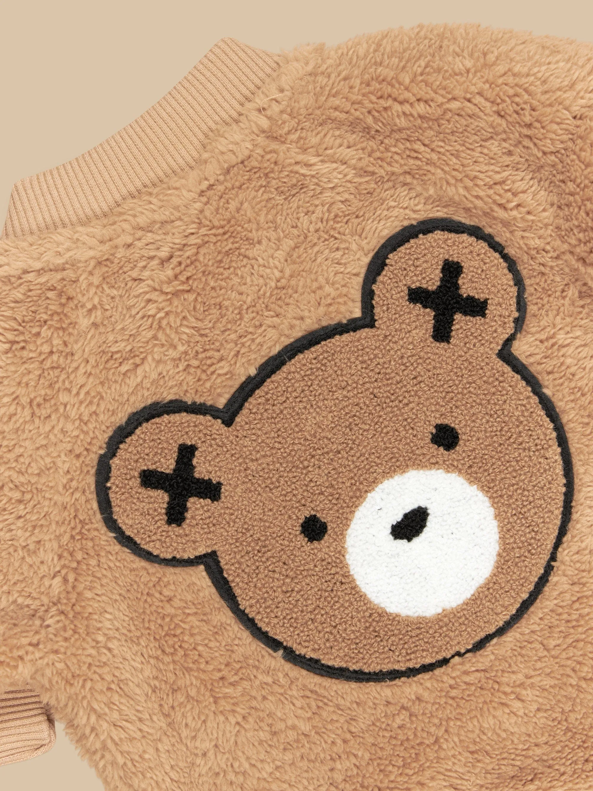 Teddy bear fur jacket for baby boys