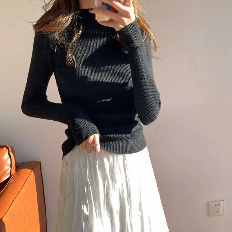 Toleet outfit inspo Korean Style Dress Set Women Autumn Winter Solid Base Sweater and Sleeveless Knee-Length Plaid Tweed Dresses