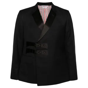 Twill Wool Combo Collar Classic Sport Coat