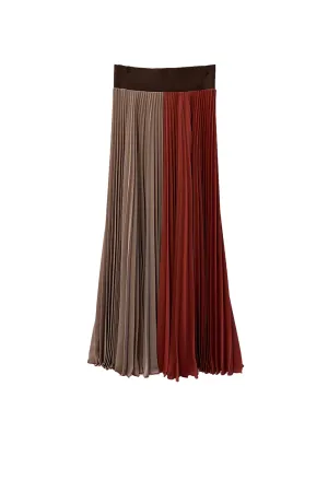 Two Tone Crepe Skirt